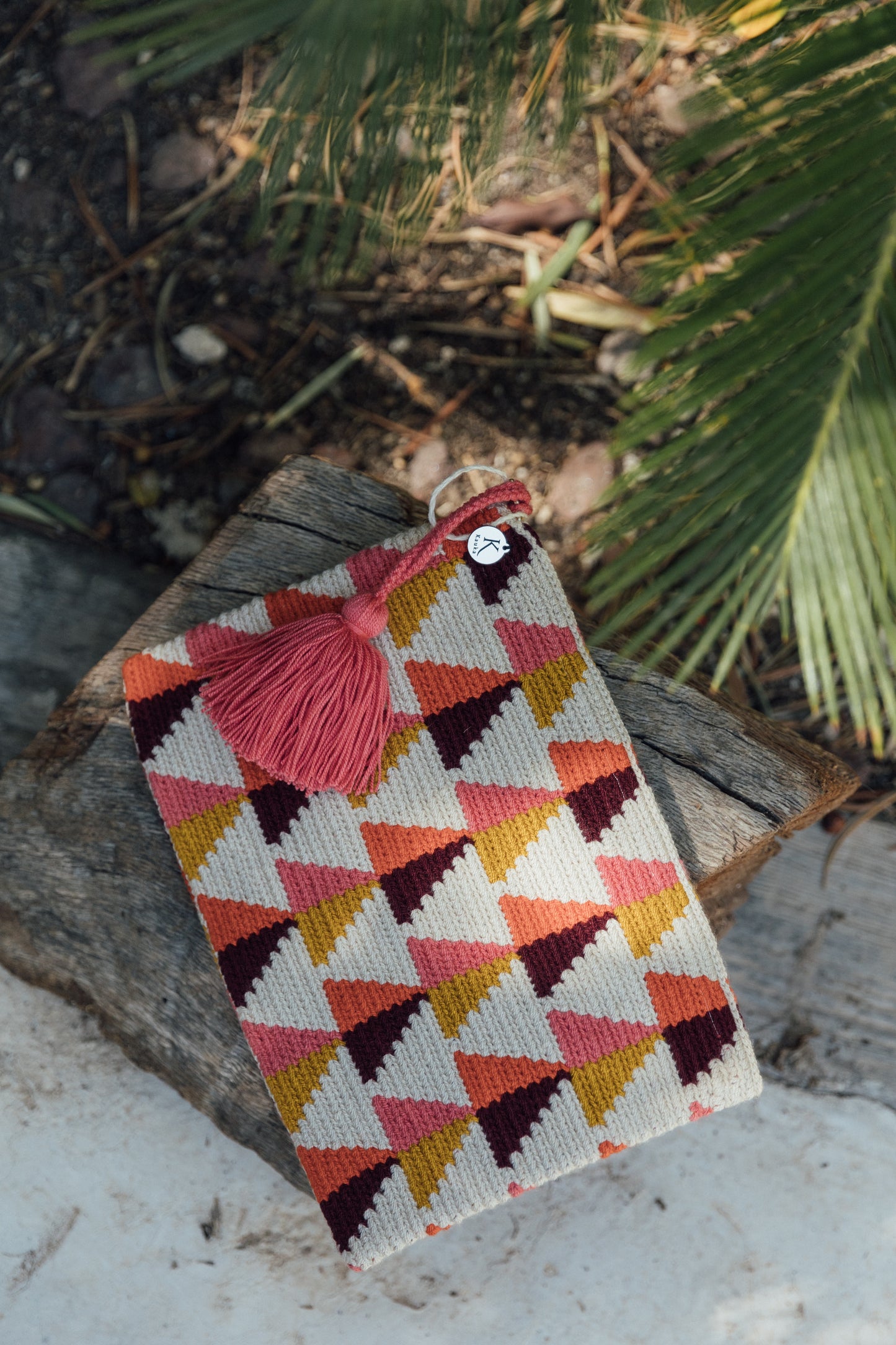 Cartera triángulos multicolor